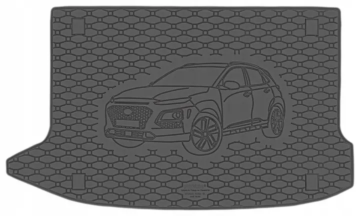 Bagasjeromsmatte Hyundai Kona I / Kona Electric I 2017 - 2023 │ nedre bagasjerom Image 1