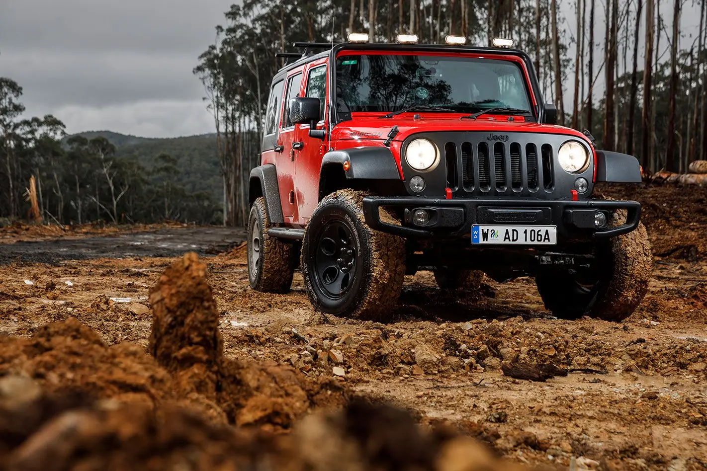 Bagasjeromsmatte Jeep Wrangler JK 2006 - 2018 │ Mud Truck Edition Image 2