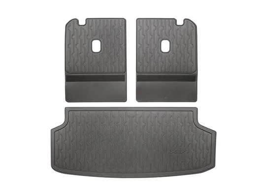 Bagasjeromsmatte Kia EV9 2023 -> │ med bakseteryggmatte for 6 og 7 seter - Genuine® Trunk liner with extension - sett 2 stk. Image 3