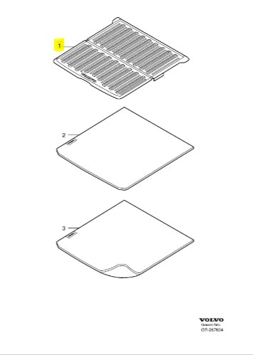 Bagasjeromsmatte OEM Volvo V70 II / XC70 I 2000 - 2007 – bilde 5