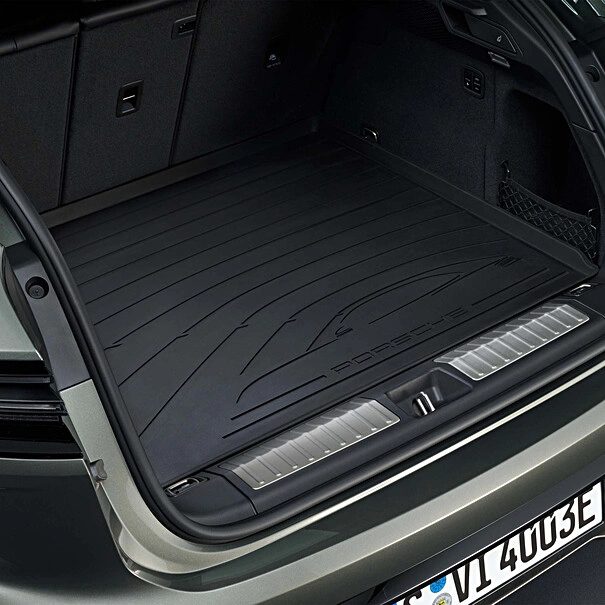 Bagasjeromsmatte Porsche Macan 4 Electric 2024 -> │ Genuine® Tequipment Luggage Compartment Liner Image 4