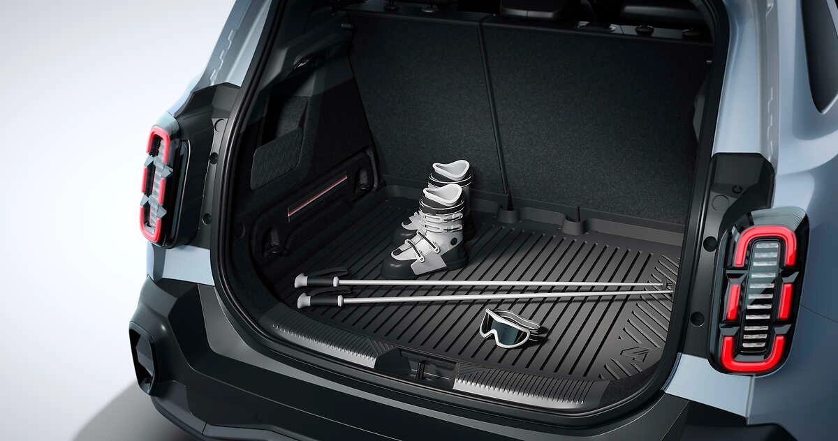 Bagasjeromsmatte Renault 4 E‑Tech Electric 2025 -> │ Genuine® Vendbar – skreddersydd