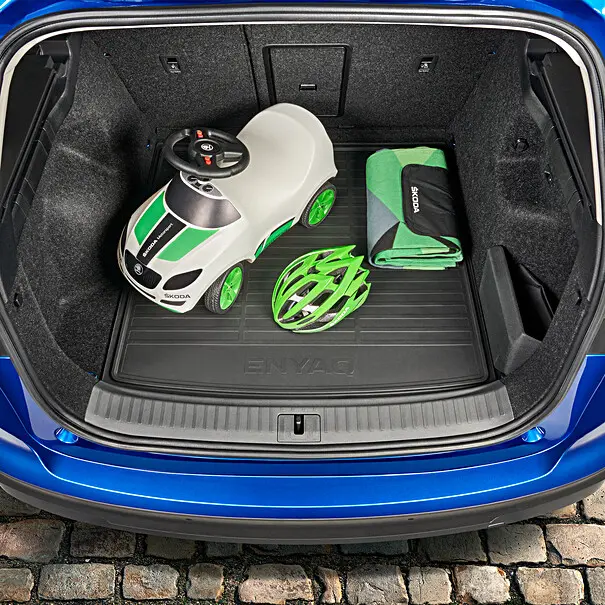 Bagasjeromsmatte Škoda Enyaq iV 2020 ->