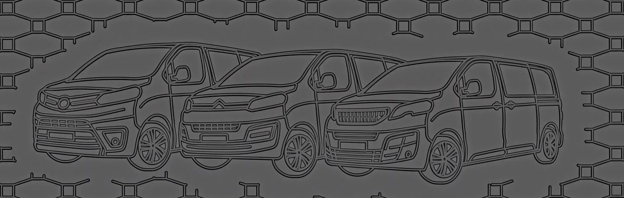 Bagasjeromsmatte Toyota Proace II / Toyota Proace Verso / CITROËN Spacetourer L2 2016-> / PEUGEOT Traveller L2 2016-> – bilde 2