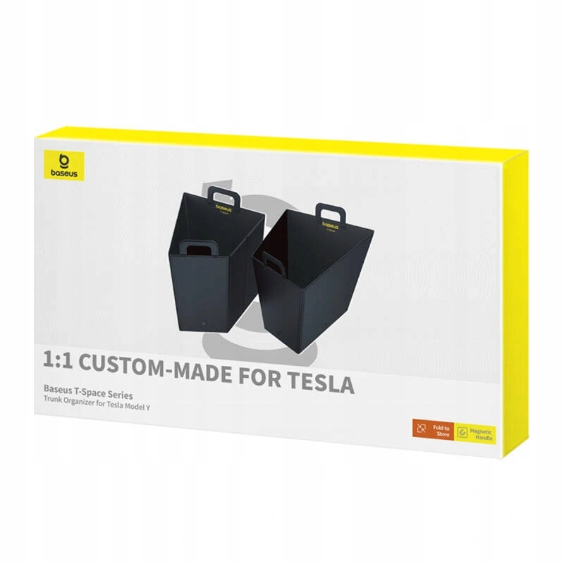Bagasjeromsorganisator Tesla Model Y │ T-Space Series Trunk Organizer Black - sett 2 stk. Image 5