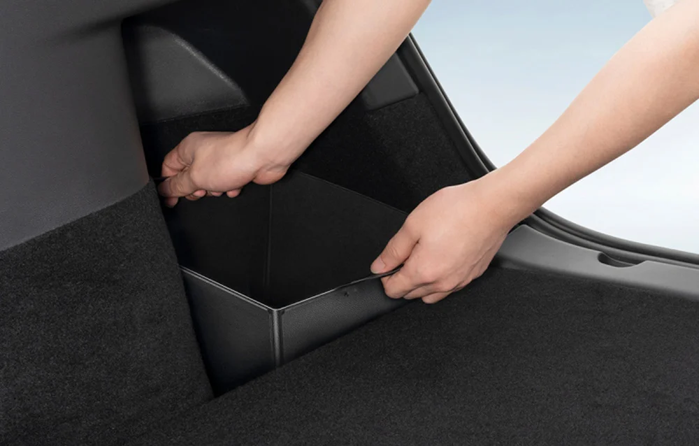 Bagasjeromsorganisator Tesla Model Y │ T-Space Series Trunk Organizer Black - sett 2 stk. Image 7