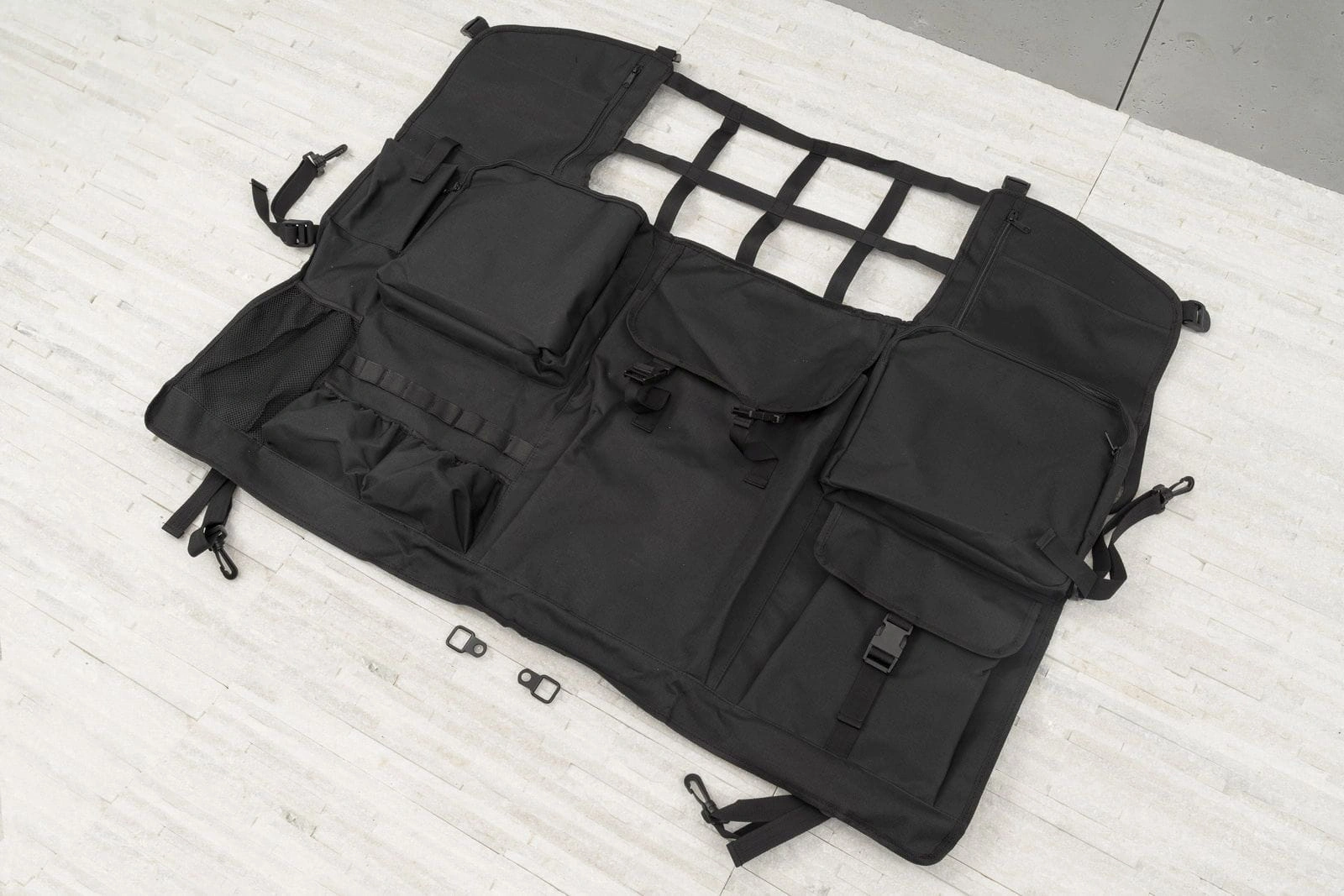 Bagasjeromsorganiser til baksete Jeep Wrangler JK / JL  │ Oppheng bagasjerom Trunk Back Seat Organizer – bilde 7