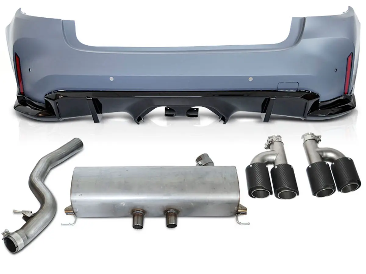 Bakfanger med eksosanlegg BMW 3 (F30) Sedan 2011 - 2018 | M-Performance Design (G80) PDC – bilde 2