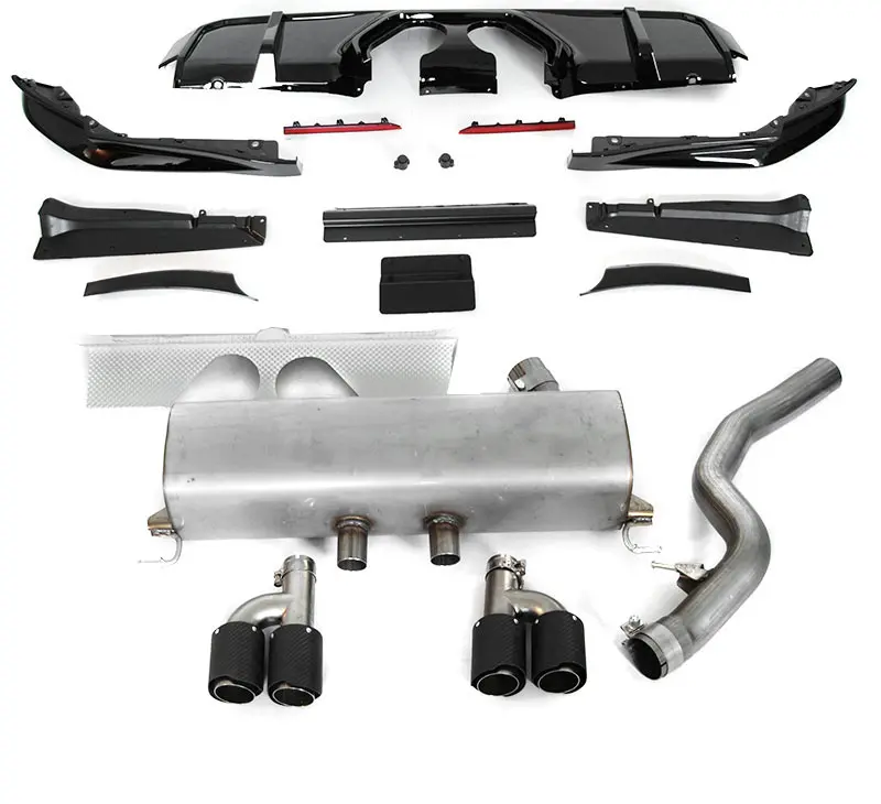 Bakfanger med eksosanlegg BMW 3 (G20) 2019-> | M-Performance Design (G80) PDC – bilde 3