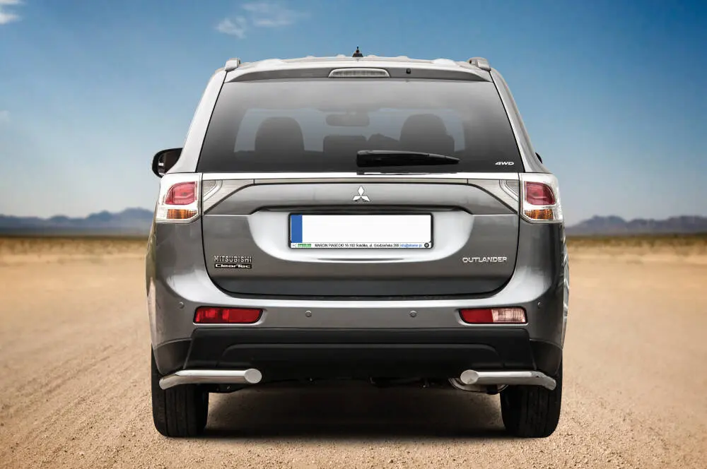 Bakfangerbeskyttelse sidebøyler nedre Mitsubishi Outlander III 2012 - 2015
