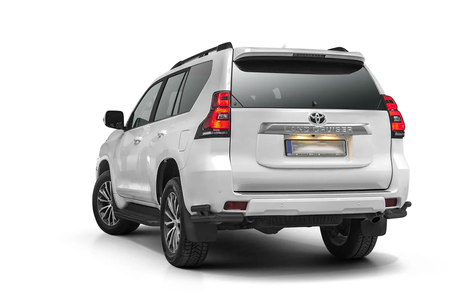 Bakfangerbeskyttelse sidebøyler nedre Toyota Land Cruiser J150 2017 - 2024 │ Black Edition