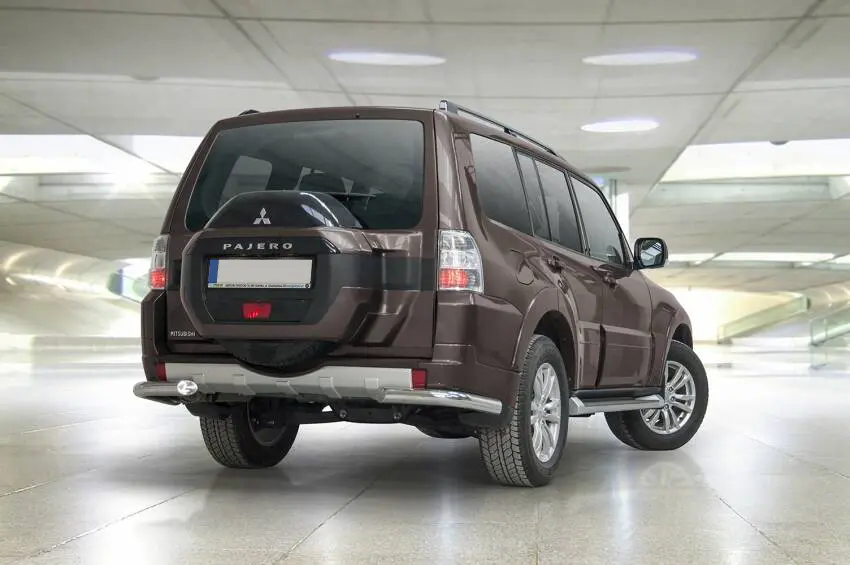 Bakfangerbeskyttelse siderør nedre rør nedre Mitsubishi Pajero IV Facelift 2015 - 2021