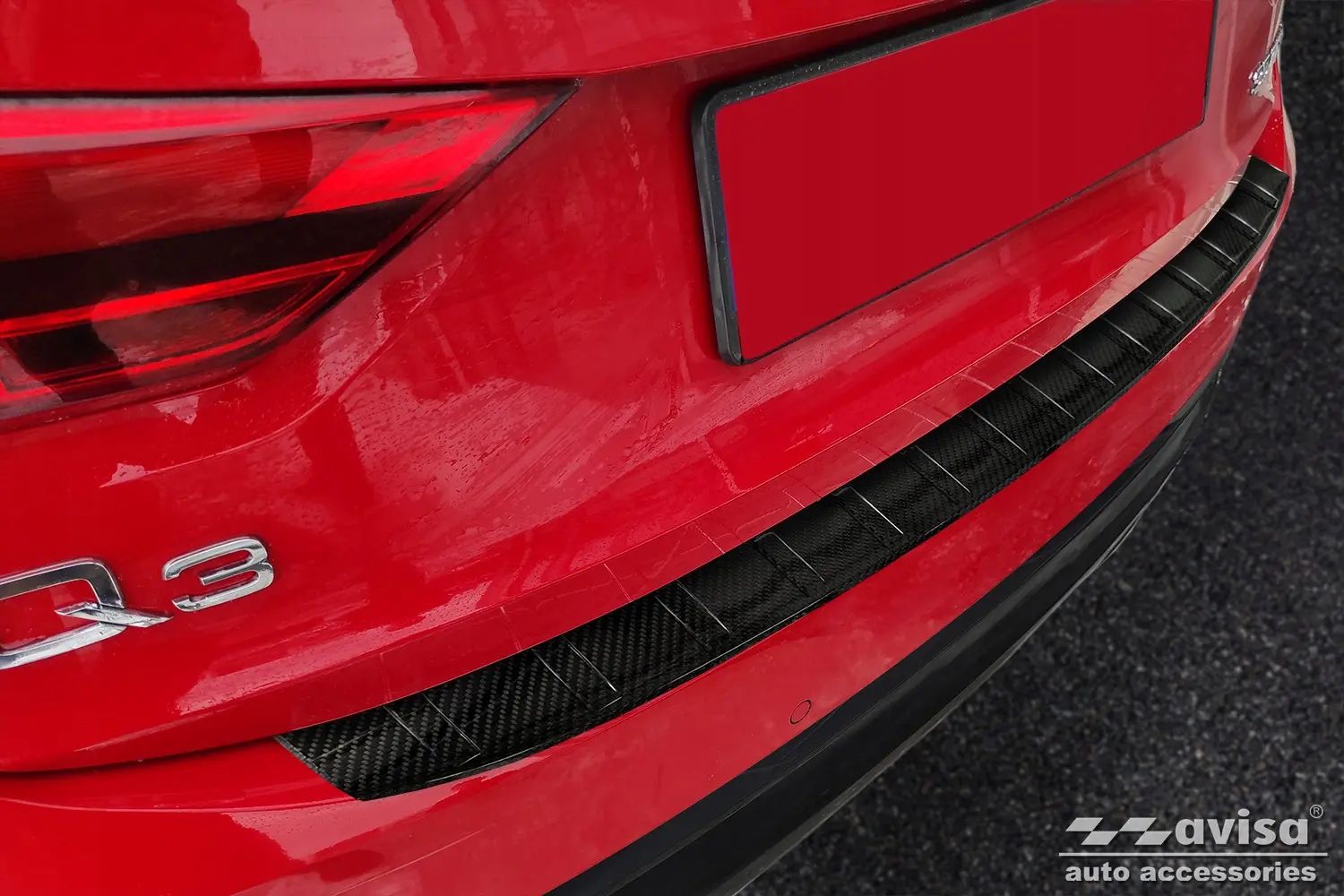 Bakfangerbeskytter Audi Q3 Sportback F3 / RS Q3 Sportback F3 2018 - 2025 │ Carbon Fiber Black – bilde 2