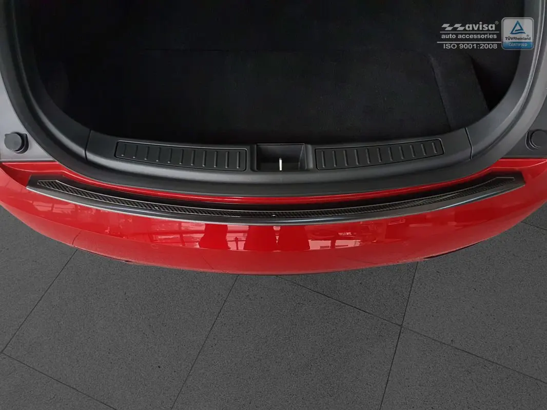 Bakfangerbeskytter Tesla Model S 2012 - 2021 │ Carbon Fiber Black – bilde 2