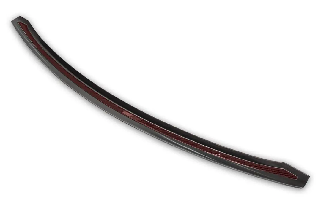 Bakfangerbeskytter Tesla Model S 2012 - 2021 │ Carbon Fiber Red – bilde 5