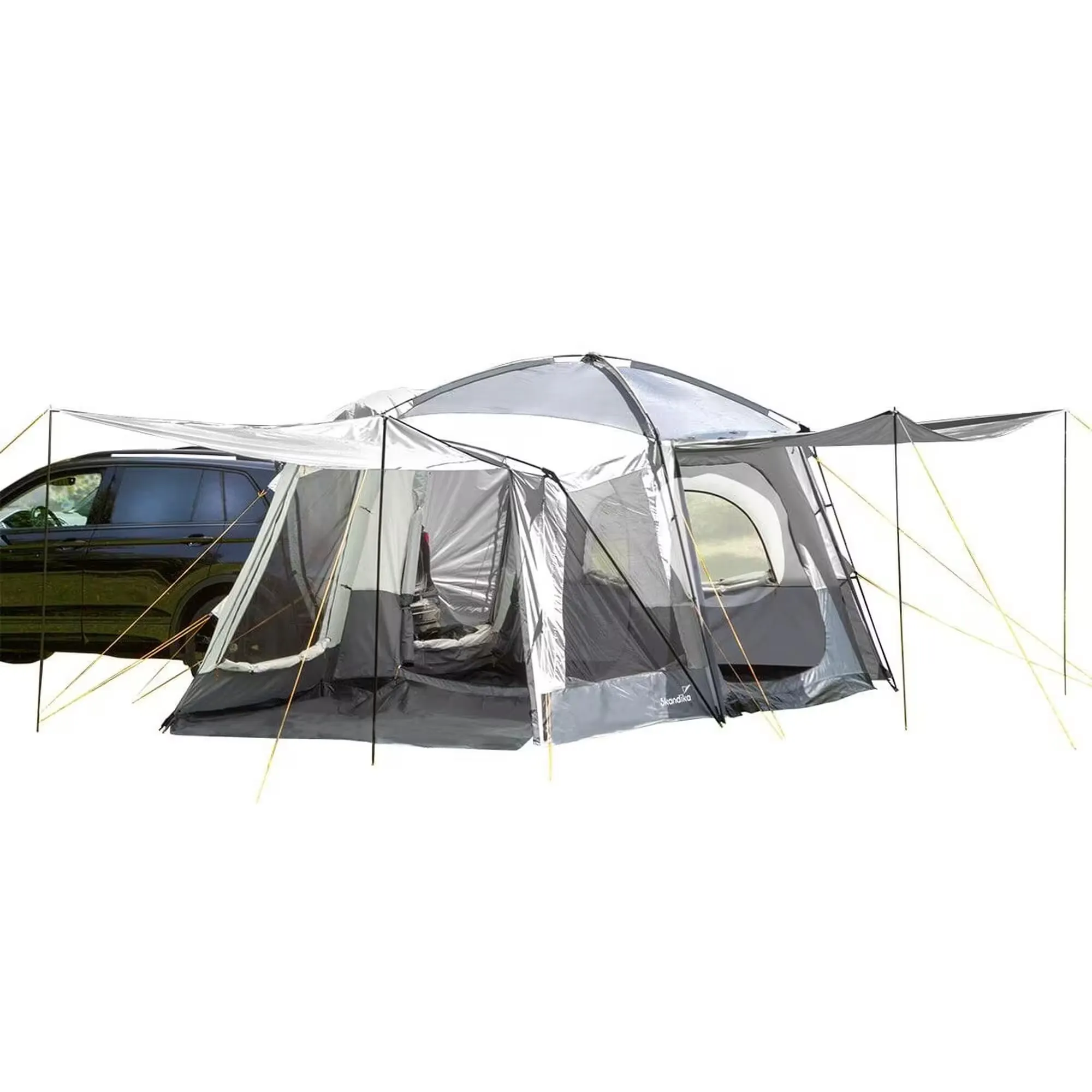 Bakluke telt Skandika Pitea XL Cross 4 personer │ Hekktelt - bakmontert - 1 sovekabin + fortelt