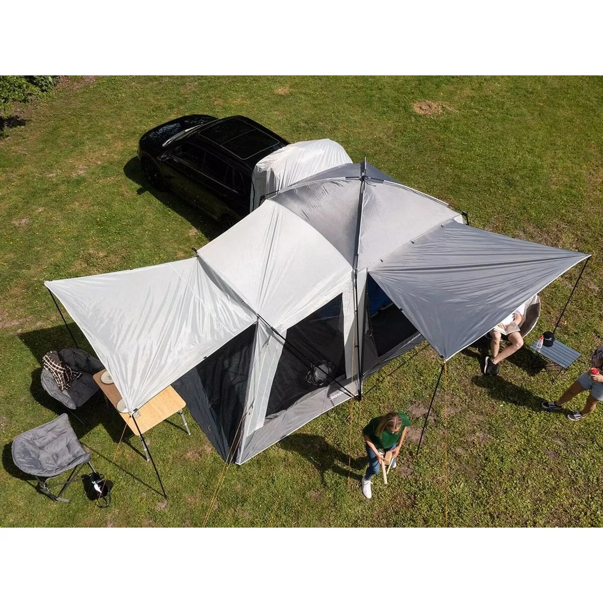 Bakluke telt Skandika Pitea XL Cross 4 personer │ Hekktelt - bakmontert - 1 sovekabin + fortelt – bilde 2