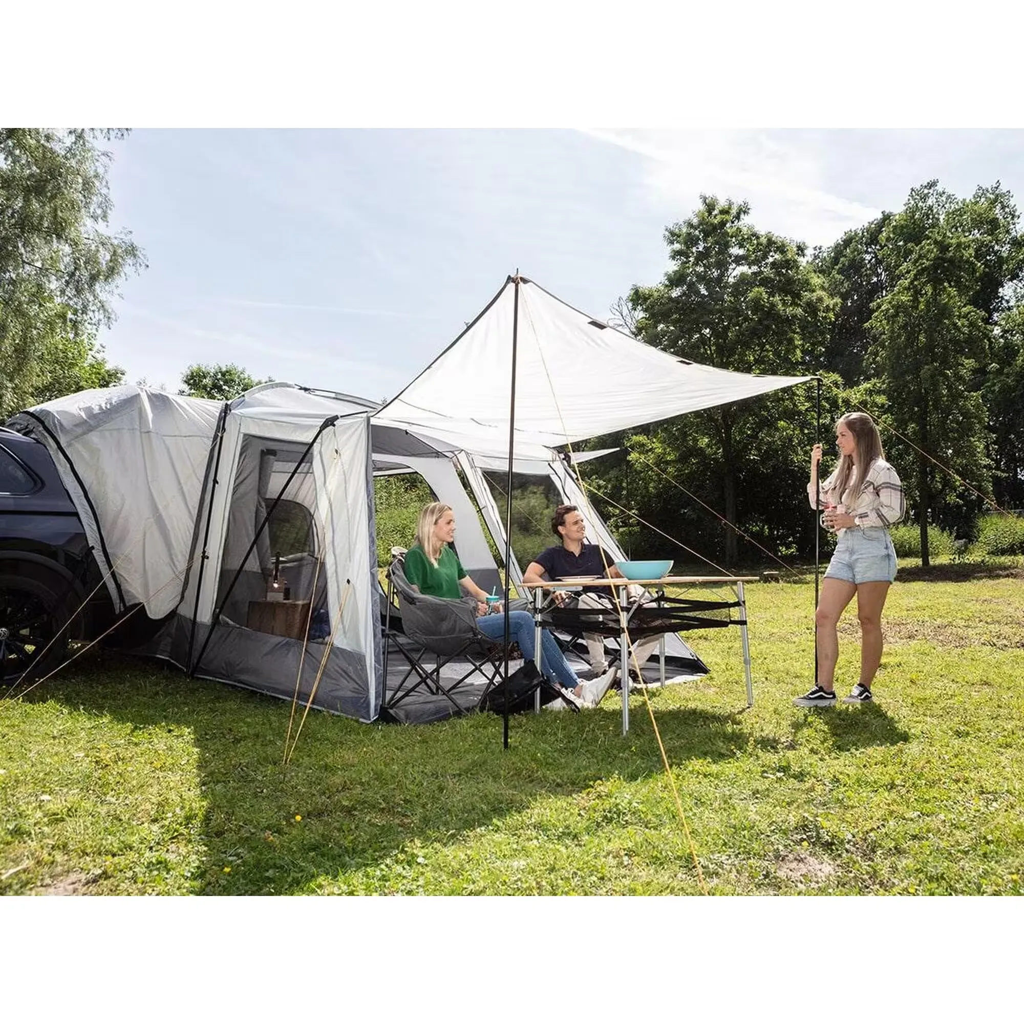 Bakluke telt Skandika Pitea XL Cross 4 personer │ Hekktelt - bakmontert - 1 sovekabin + fortelt – bilde 5