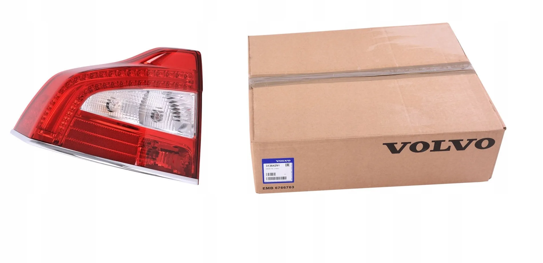 Baklykt LED Volvo S80 2014-2016 │ Genuine® venstre side