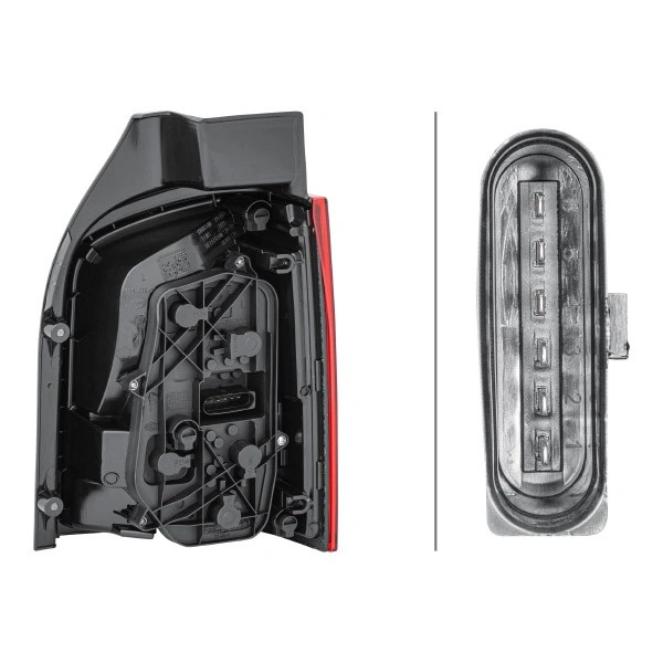 Baklykt VW T5.1 2009 - 2015 │ venstre side til bakluke - Genuine® Hella Rear Light Lamp Image 2