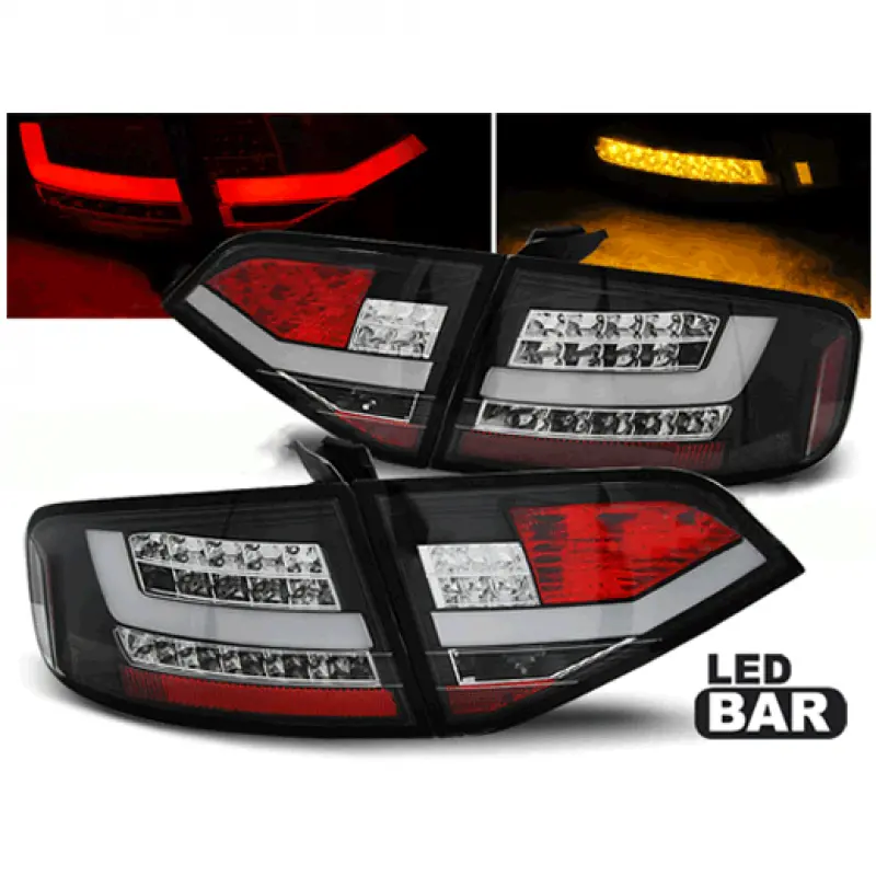 Baklykter Audi A4 B8 Sedan 2007 - 2011 │ BLACK LED