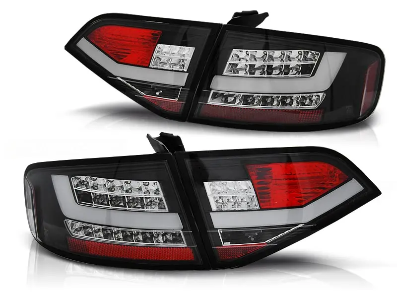 Baklykter Audi A4 B8 Sedan 2007 - 2011 │ BLACK LED – bilde 2