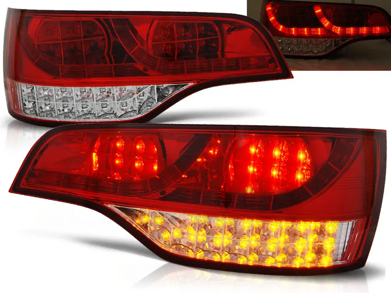 Baklykter Audi Q7 4L 2005 - 2009 │ RED WHITE
