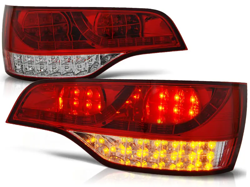 Baklykter Audi Q7 4L 2005 - 2009 │ RED WHITE – bilde 2