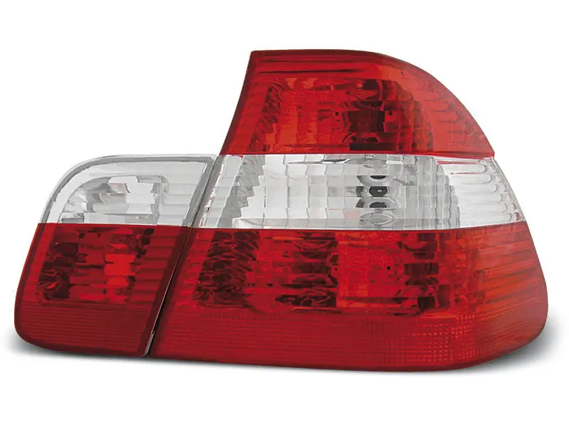Baklykter BMW 3 (E46) 2001-2005 RED WHITE – bilde 2