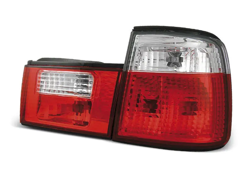 Baklykter BMW E34 02.88-12.95 RED WHITE – bilde 2