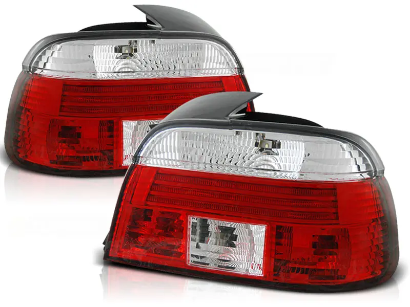Baklykter BMW E39 1995-2000 RED WHITE – bilde 2