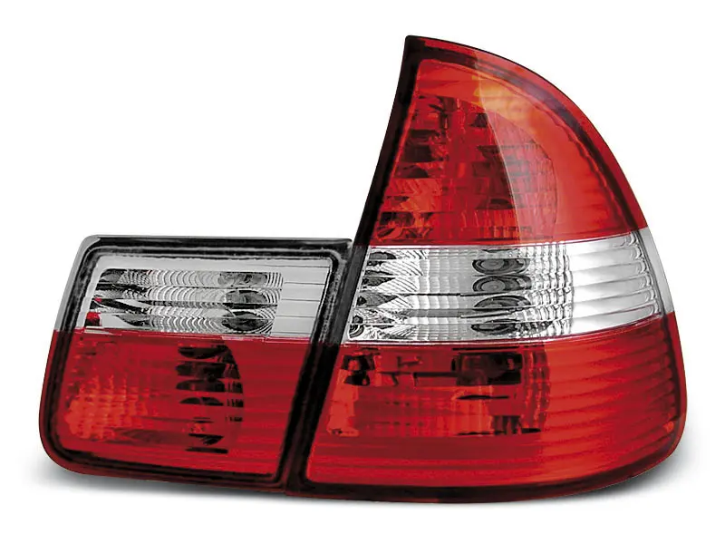 Baklykter BMW E46 99-05 TOURING RED WHITE – bilde 2