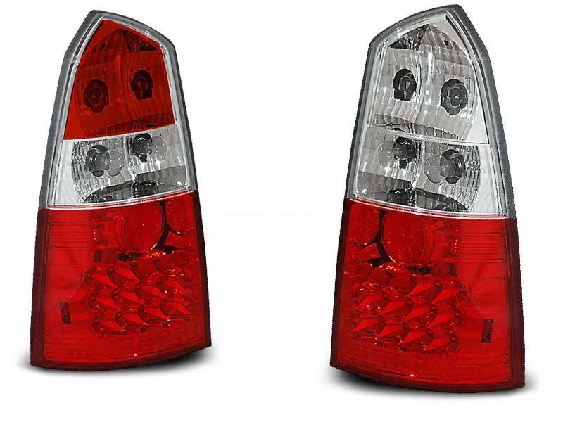 Baklykter Ford Focus I Stasjonsvogn 1998 - 2004 │ RED WHITE LED – bilde 2