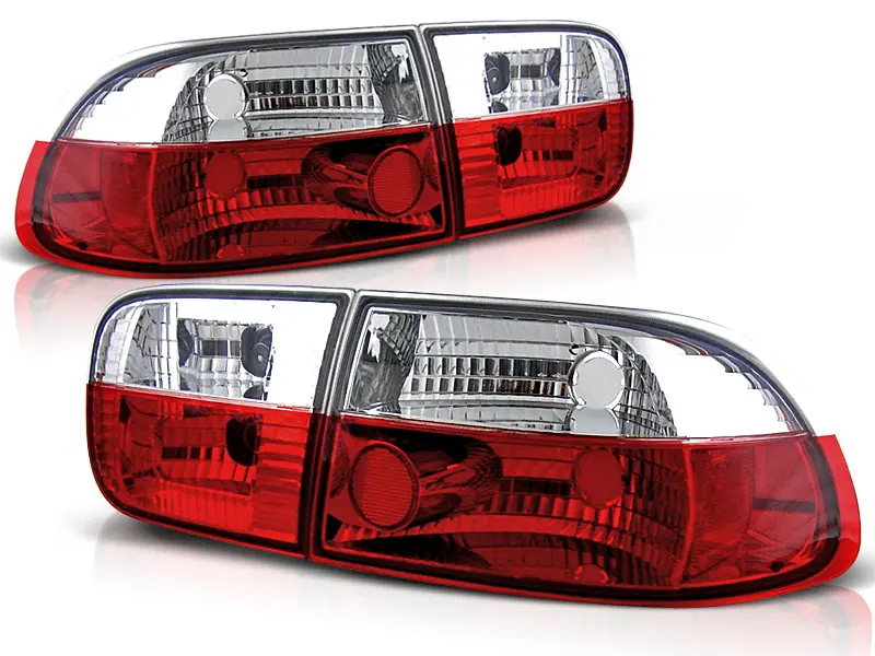 Baklykter HONDA CIVIC 09.91-08.95 2D/4D RED WHITE