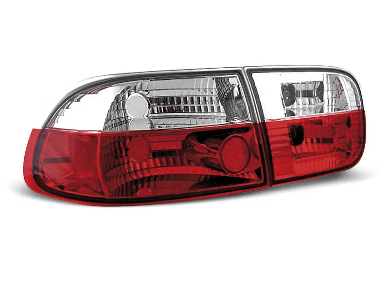 Baklykter HONDA CIVIC 09.91-08.95 2D/4D RED WHITE – bilde 2