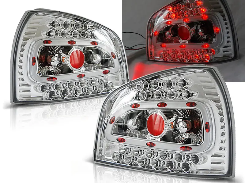 Baklykter LED AUDI A3 1996-2000 CHROME