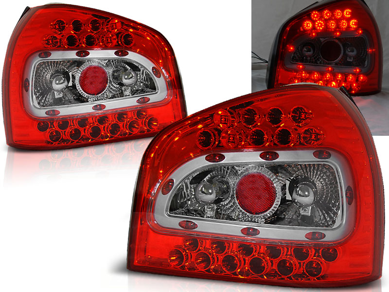 Baklykter LED AUDI A3 1996-2000 RED WHITE