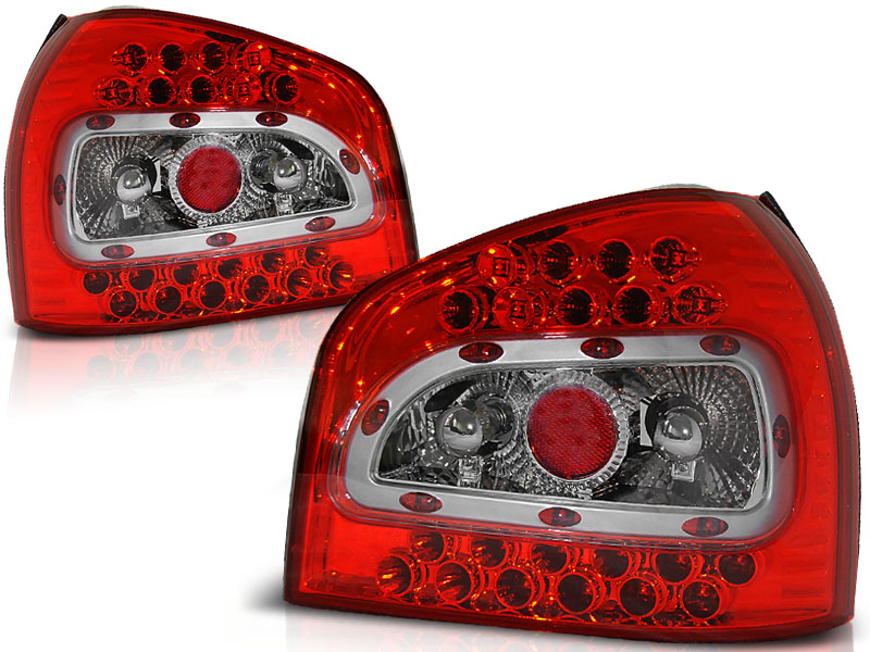 Baklykter LED AUDI A3 1996-2000 RED WHITE – bilde 2