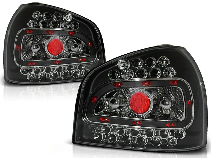 Baklykter LED Audi A3 8L 1996 - 2000 │ BLACK – bilde 2