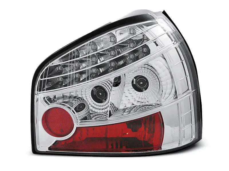 Baklykter LED Audi A3 8L 1996 - 2000 │ CHROME – bilde 2