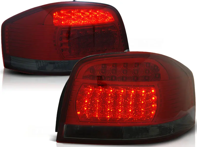 Baklykter LED AUDI A3 (8P) 2003-2008 RED SMOKE – bilde 2