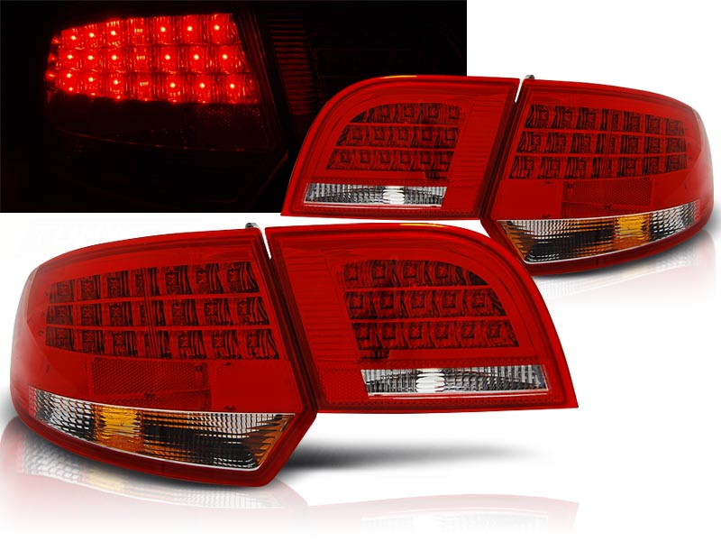 Baklykter LED AUDI A3 (8P) 2004-2008 SPORTBACK RED WHITE