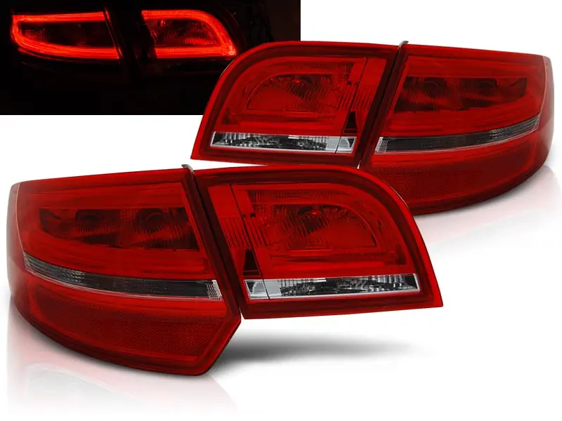 Baklykter LED AUDI A3 (8P) 2004-2008 SPORTBACK RED WHITE