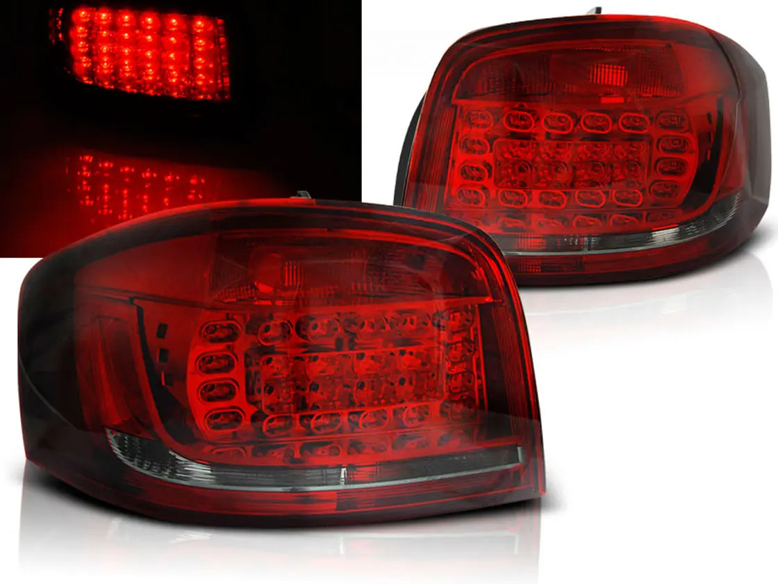 Baklykter LED AUDI A3 (8P) 2008-2012 RED SMOKE