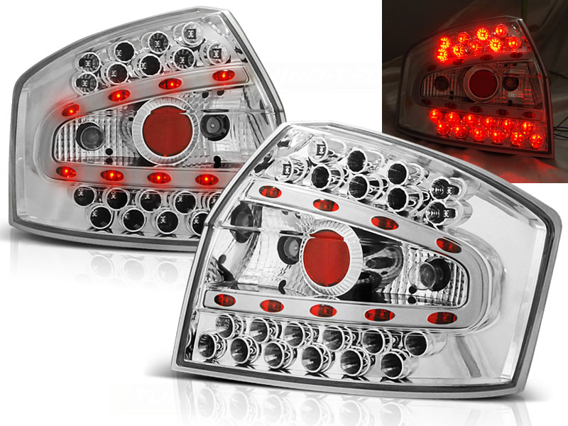 Baklykter LED AUDI A4 (8E) 2000-2004 SEDAN CHROME