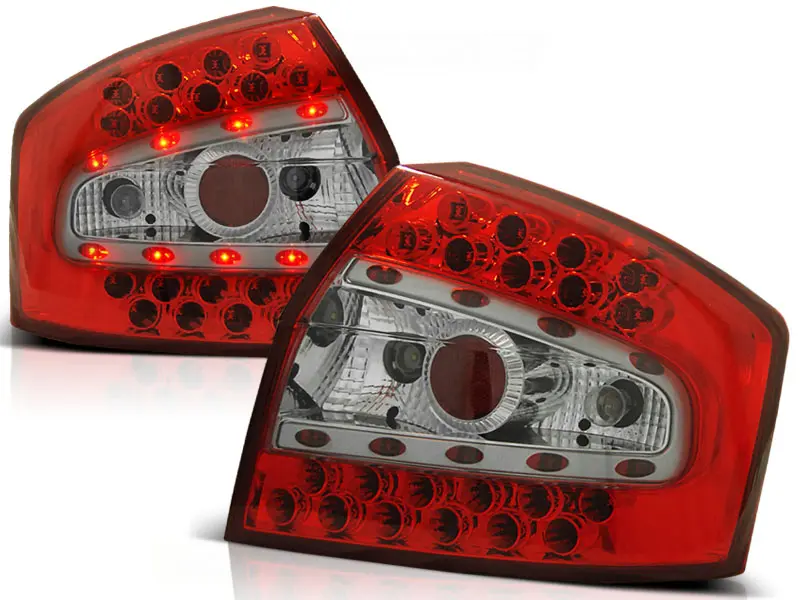 Baklykter LED AUDI A4 (8E) 2000-2004 SEDAN RED WHITE – bilde 2