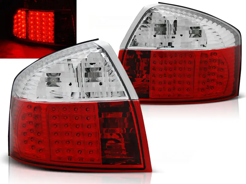 Baklykter LED AUDI A4 (B6) 2000-2004 RED WHITE