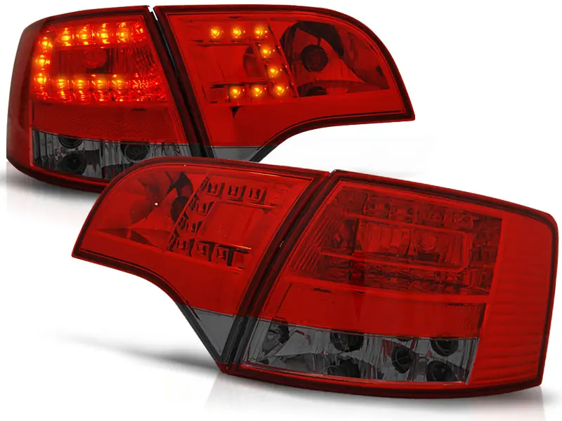 Baklykter LED Audi A4 B7 Avant 2004 - 2008 │ RED SMOKE Image 1