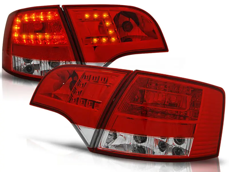 Baklykter LED Audi A4 B7 Avant 2004 - 2008 │ RED WHITE