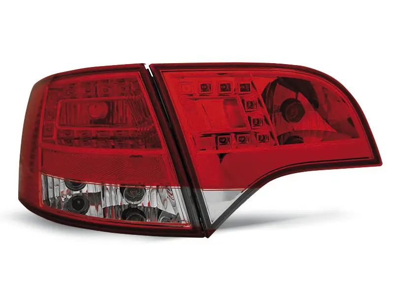 Baklykter LED Audi A4 B7 Avant 2004 - 2008 │ RED WHITE – bilde 4